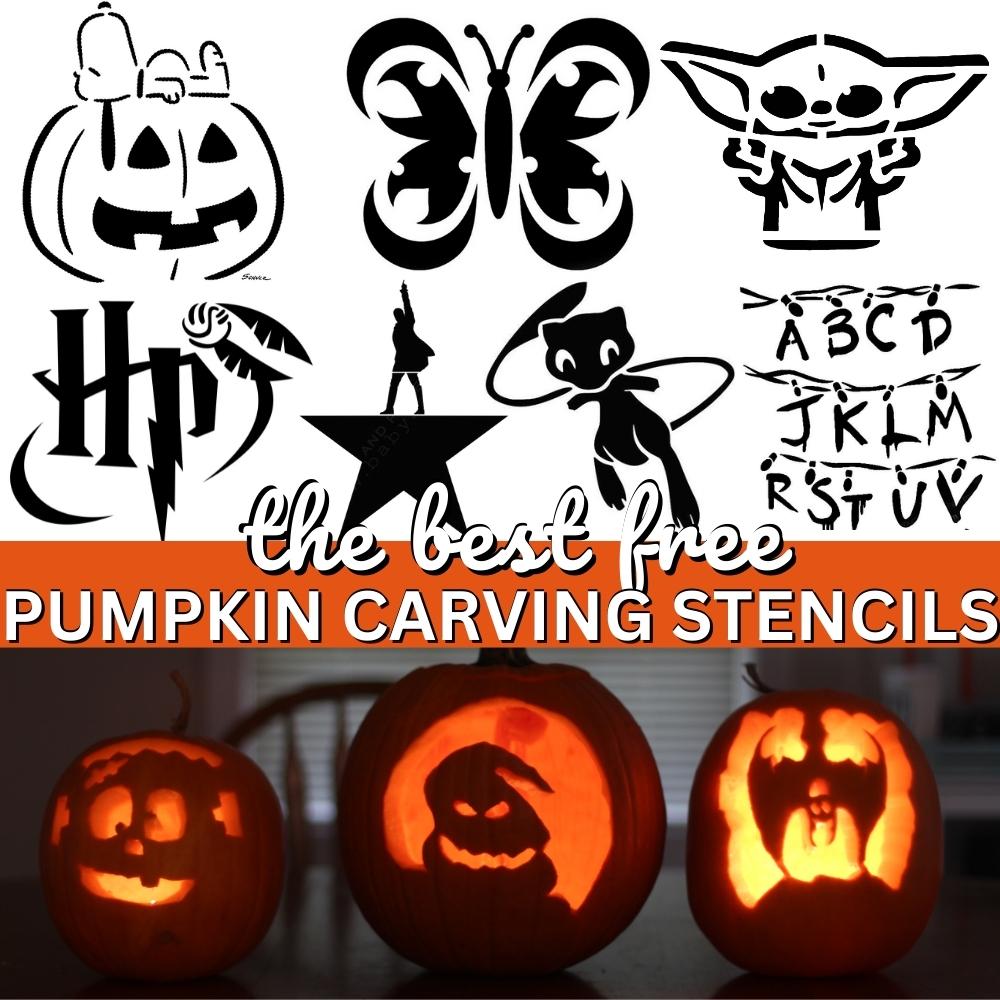 Free pumpkin carving stencils and printable templates