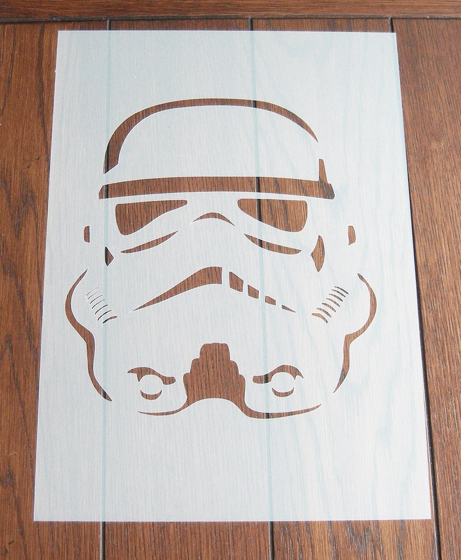 Stormtrooper stencil mask reusable pp sheet for arts crafts diy