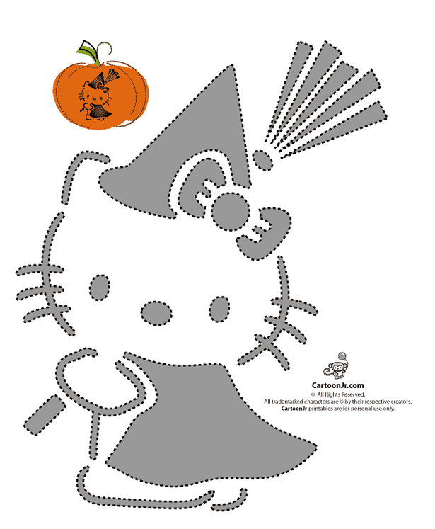 Pumpkin carving designs and stencils