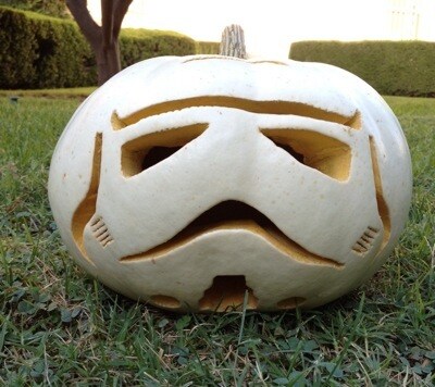 How to make a stormtrooper pumpkin