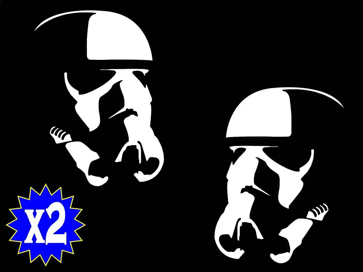 Stormtrooper star wars parody car truck van suv sticker decal laptop a