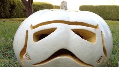 How to make a stormtrooper pumpkin