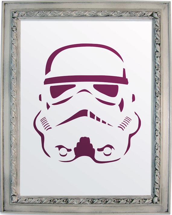 Stormtrooper stencil mask reusable pp sheet for arts crafts diy