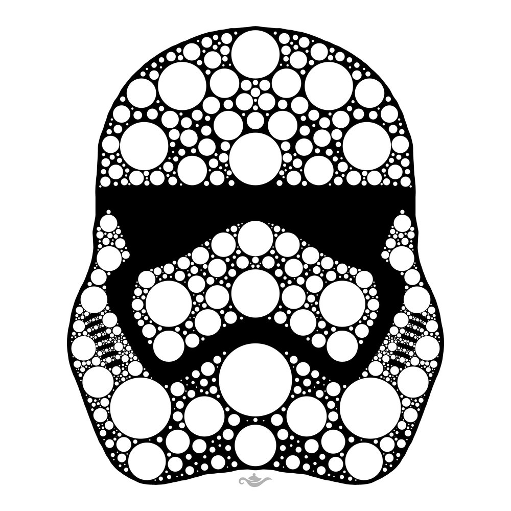 Stormtrooper sticker from star wars decal for laptop or any flat surface â