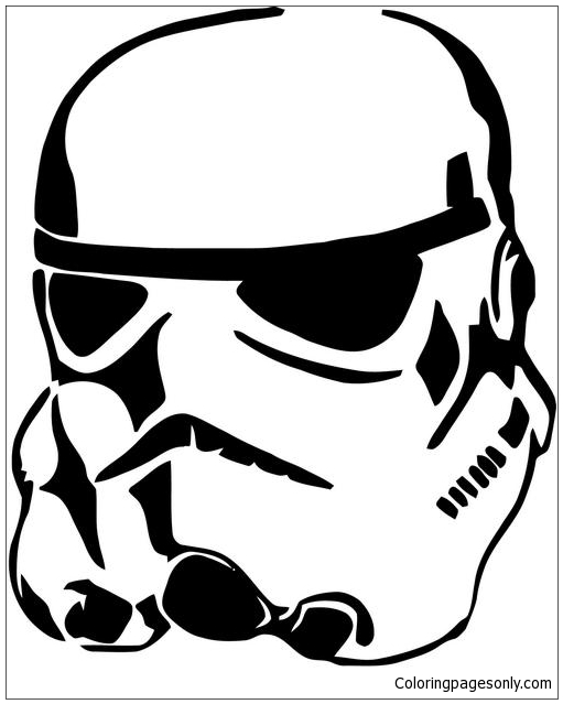 Stormtrooper star wars coloring page