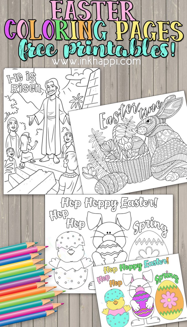 Easter coloring pages free printables