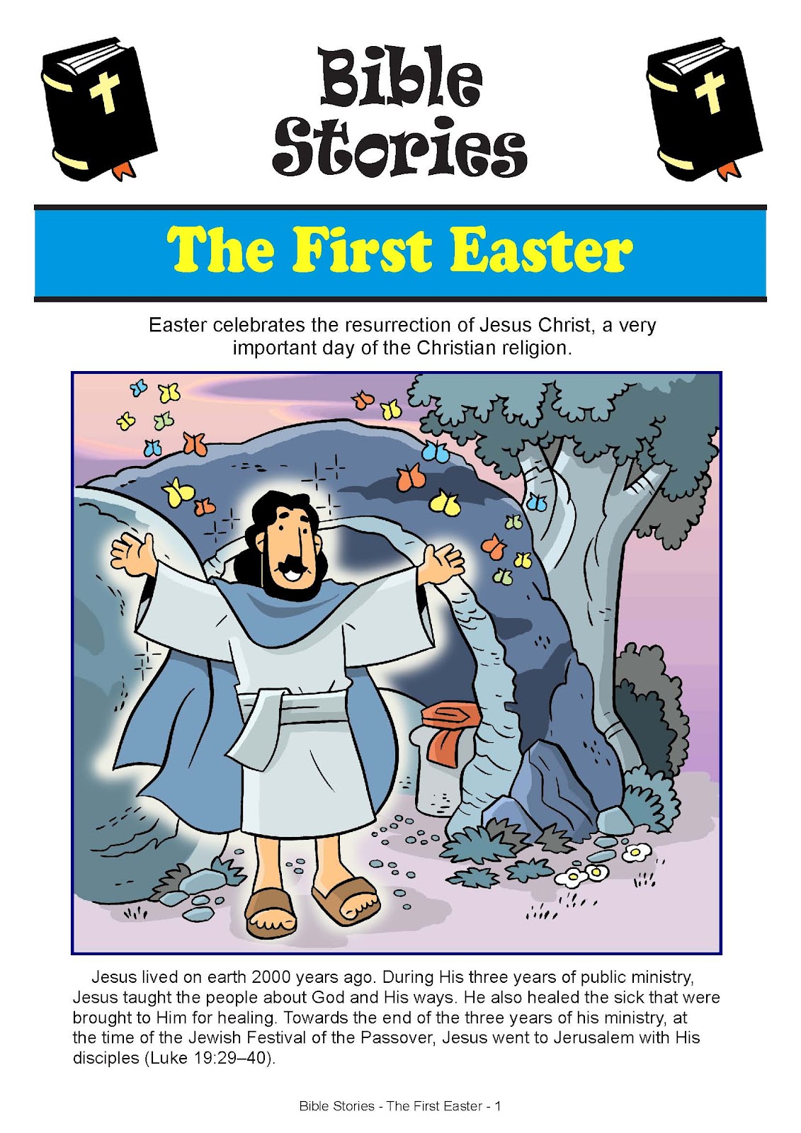 My little house the easter story and easter coloring pages