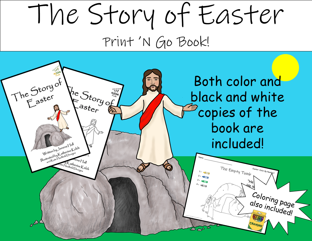 The story of easter print n go book