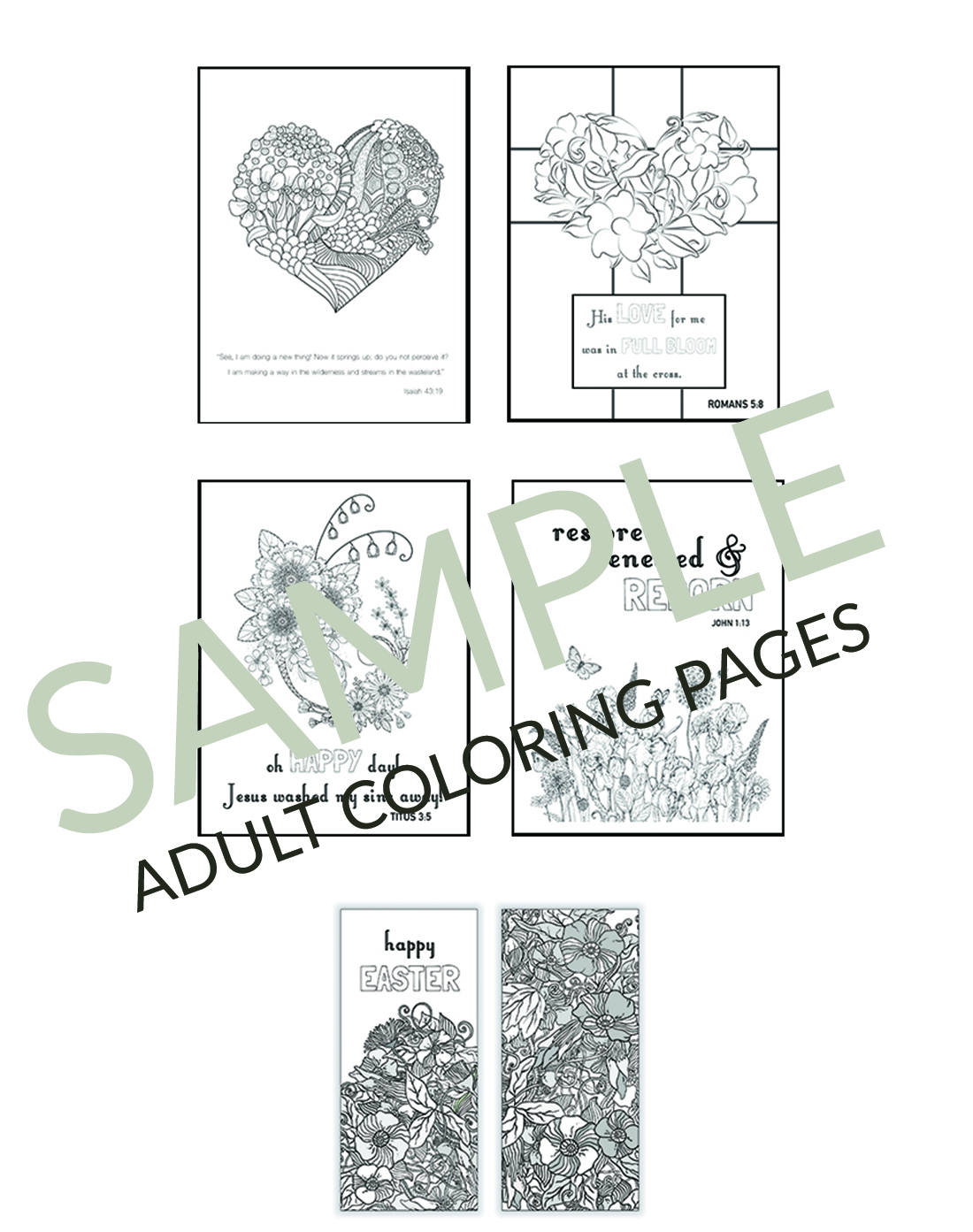 Christian easter coloring pages printables for kids adults