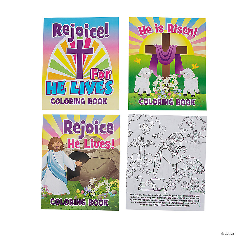 He livesâ easter story coloring books