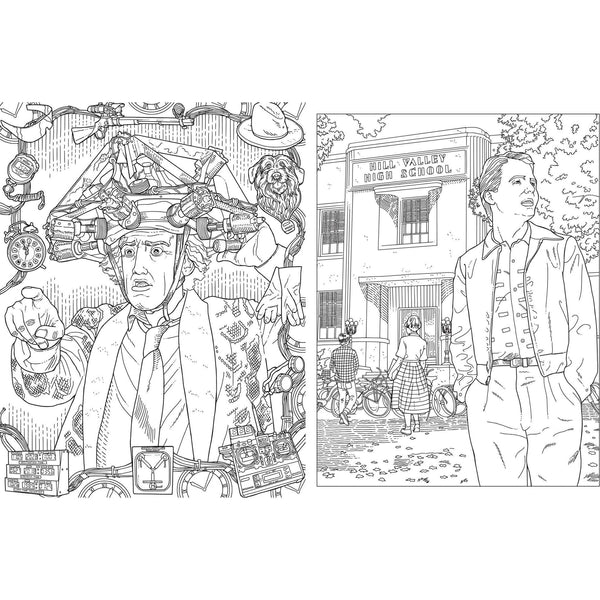 Back to the future the official coloring book â back to the futureâ