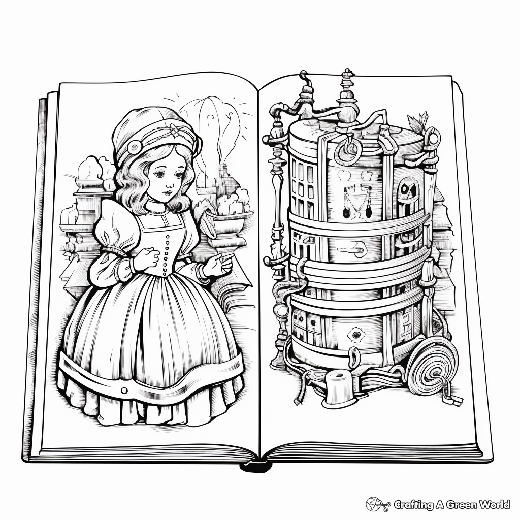 Book coloring pages