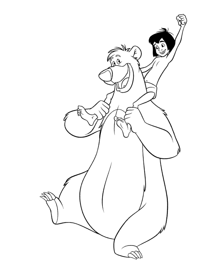 Jungle book coloring pages