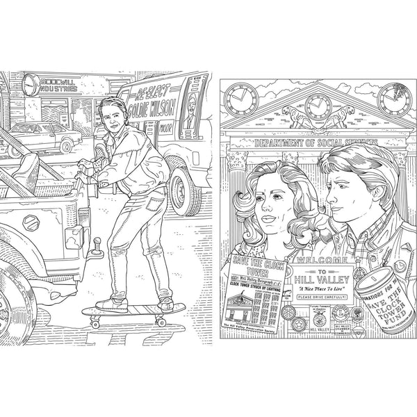 Back to the future the official coloring book â back to the futureâ