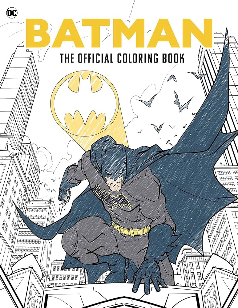 Batman the official coloring book insight editions books