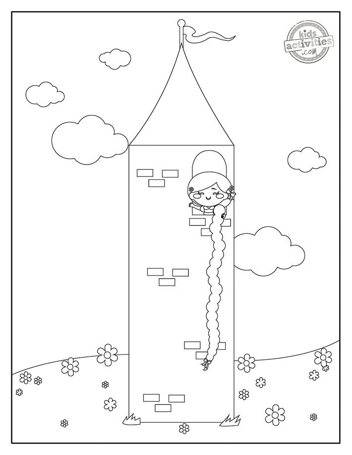 Printable rapunzel coloring pages for kids kids activities blog