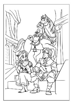 Let your childrens creativity shine with our rapunzel coloring pages collection