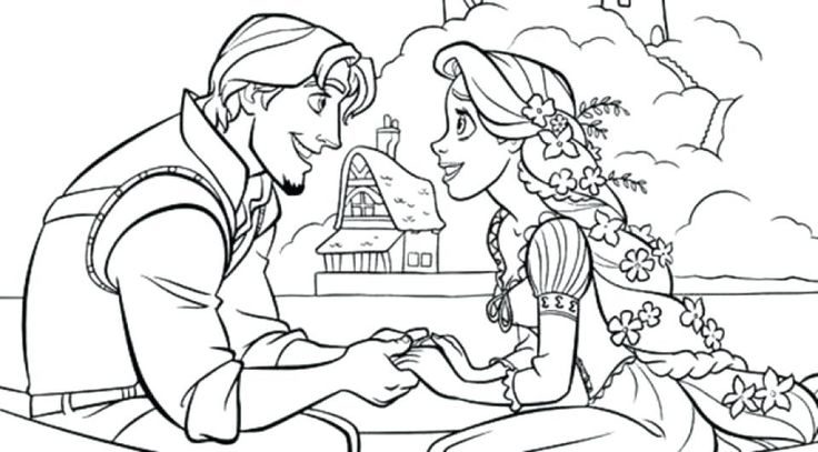 Cute rapunzel coloring pages pdf ideas from tangled story