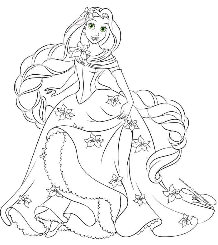 Princess coloring pages tangled princess coloring pages rapunzel coloring pages disney princess coloring pages