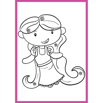 Rapunzel coloring pages morning work by mind games studio tpt