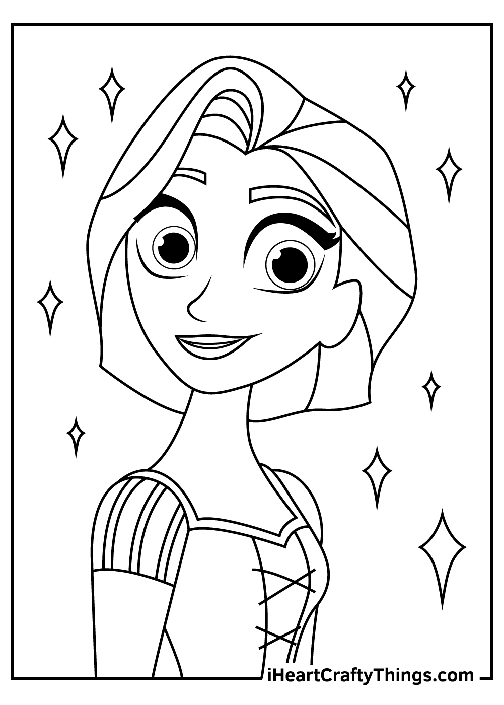 Rapunzel coloring pages free printables