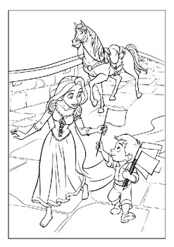 Let your childrens creativity shine with our rapunzel coloring pages collection