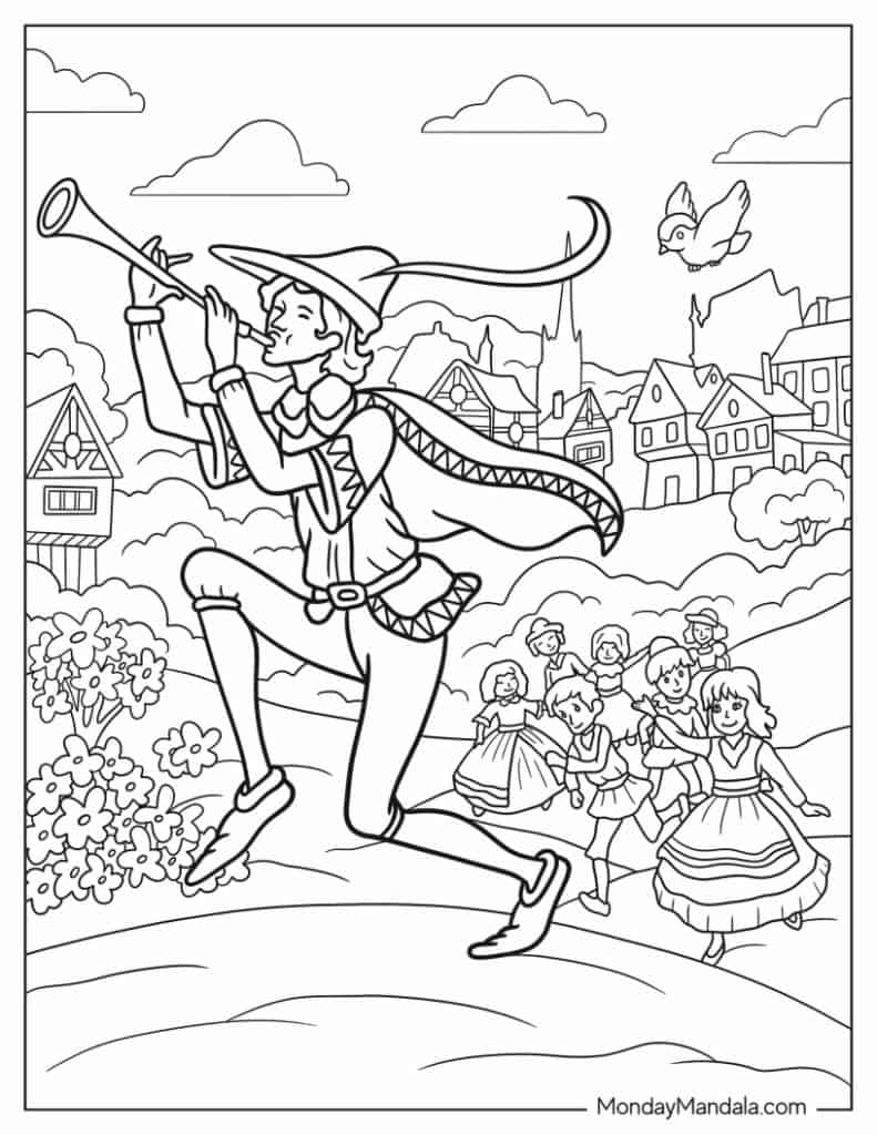 Fairy tale coloring pages free pdf printables