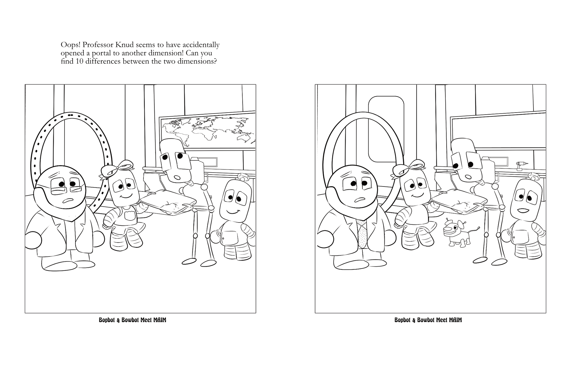 Bopbot bowbot story time coloring book â copper jungle