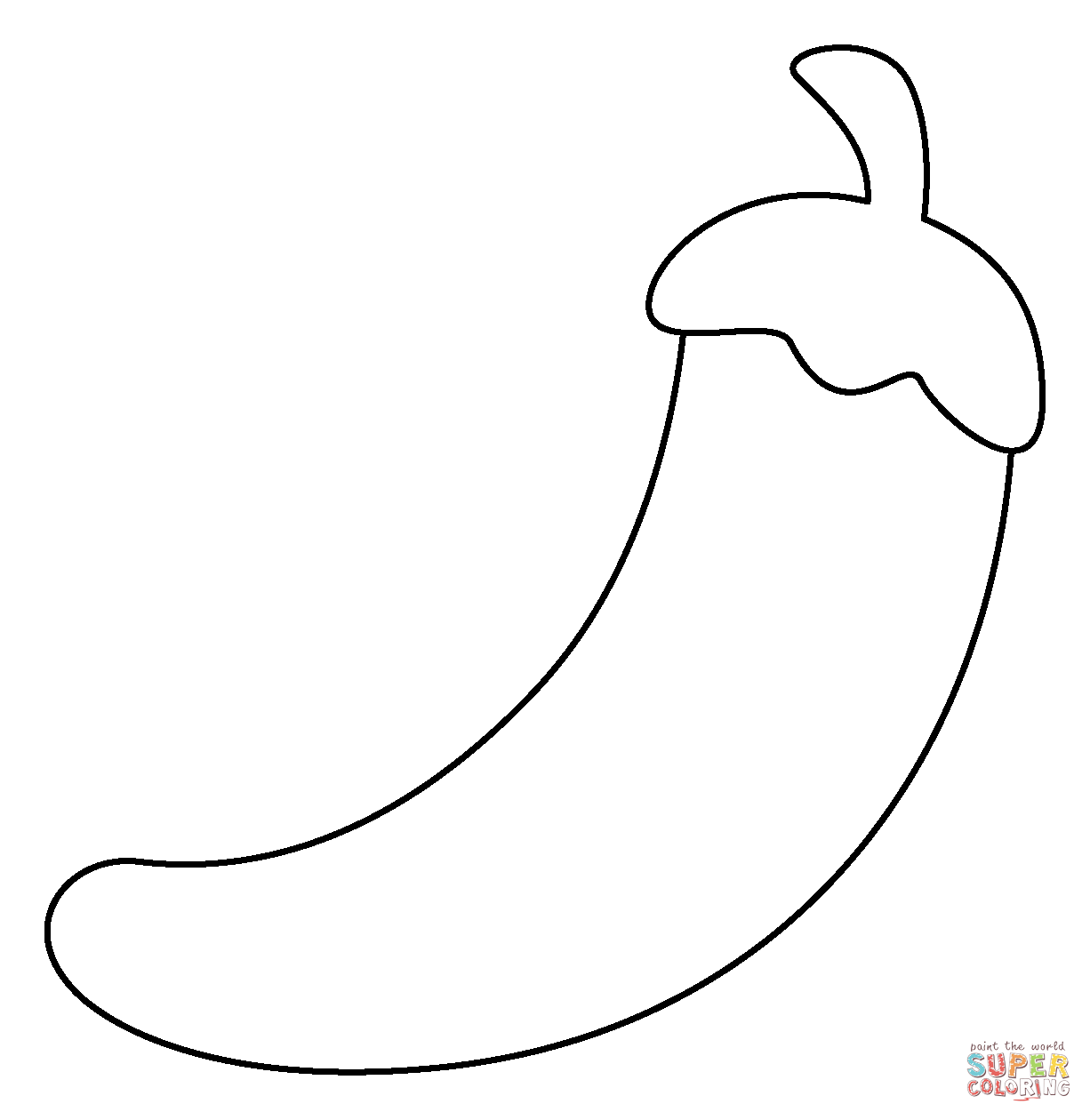 Hot pepper emoji coloring page free printable coloring pages