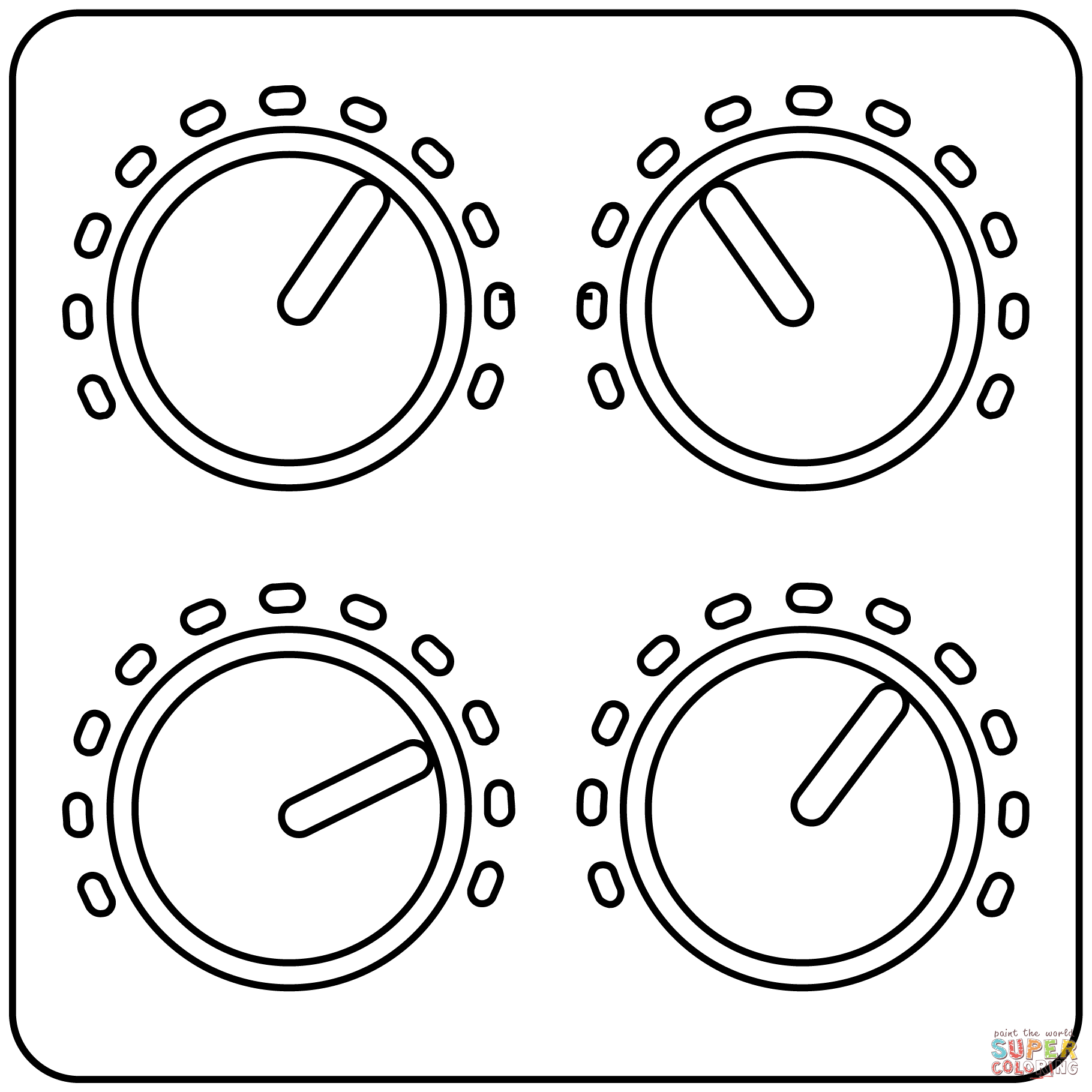 Control knobs emoji coloring page free printable coloring pages