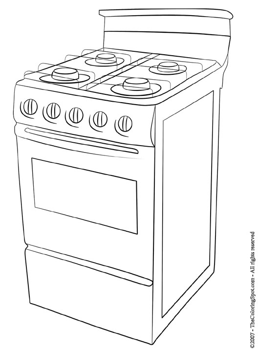 Stove coloring page audio stories for kids free coloring pages colouring printables