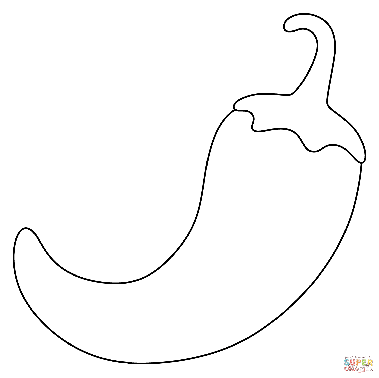 Hot pepper emoji coloring page free printable coloring pages