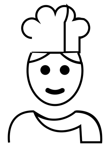 Cook emoji coloring page free printable coloring pages