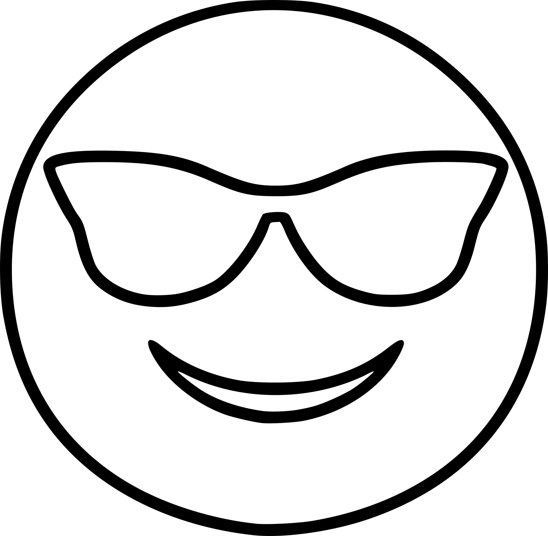 Cool emoji coloring page