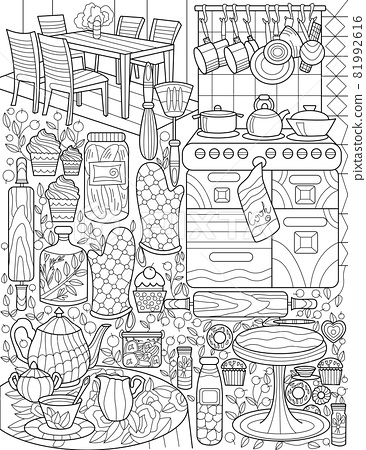 Home kitchen doodle stove pot holder table tea