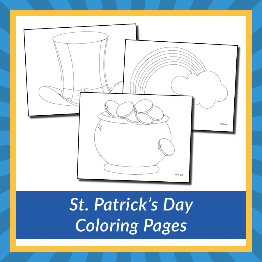 St patricks day coloring pages