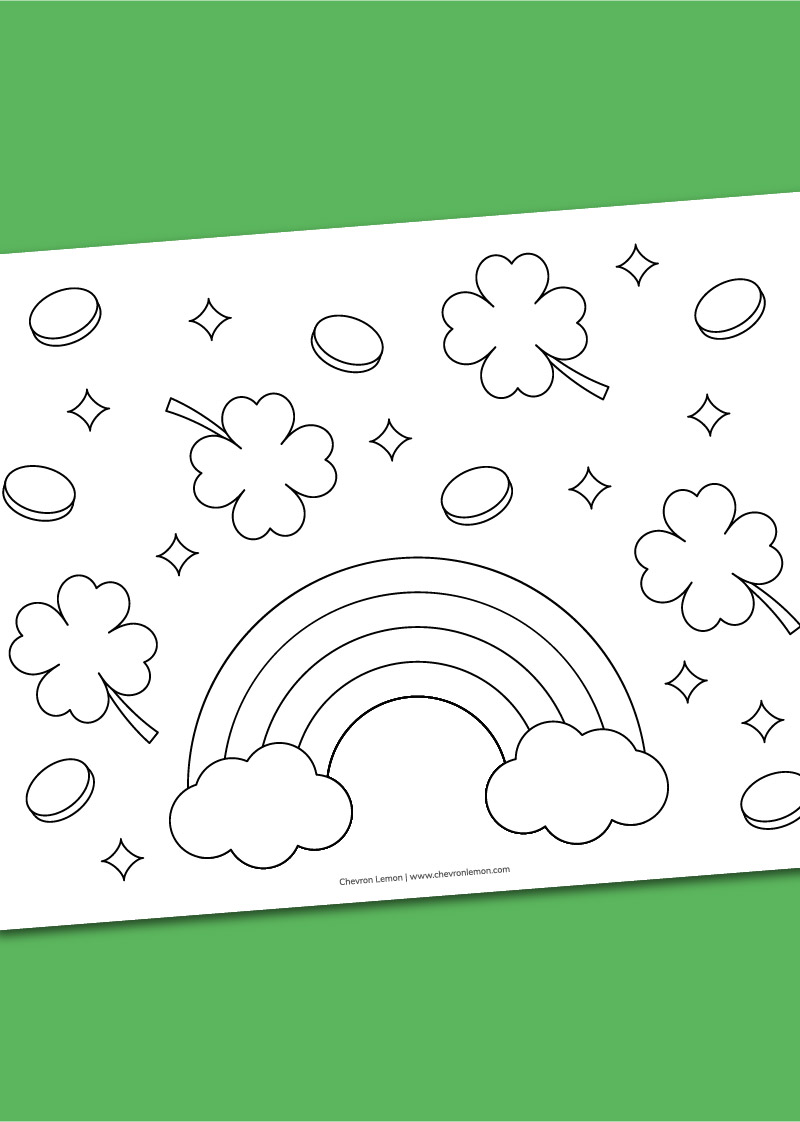 Printable st patricks day coloring page