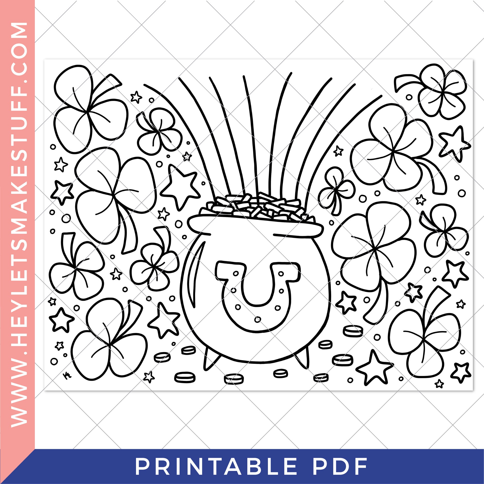 Printable st patricks day coloring page â hey lets make stuff