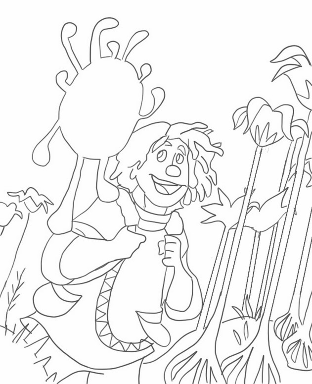 Coloring page strange world ethan clade