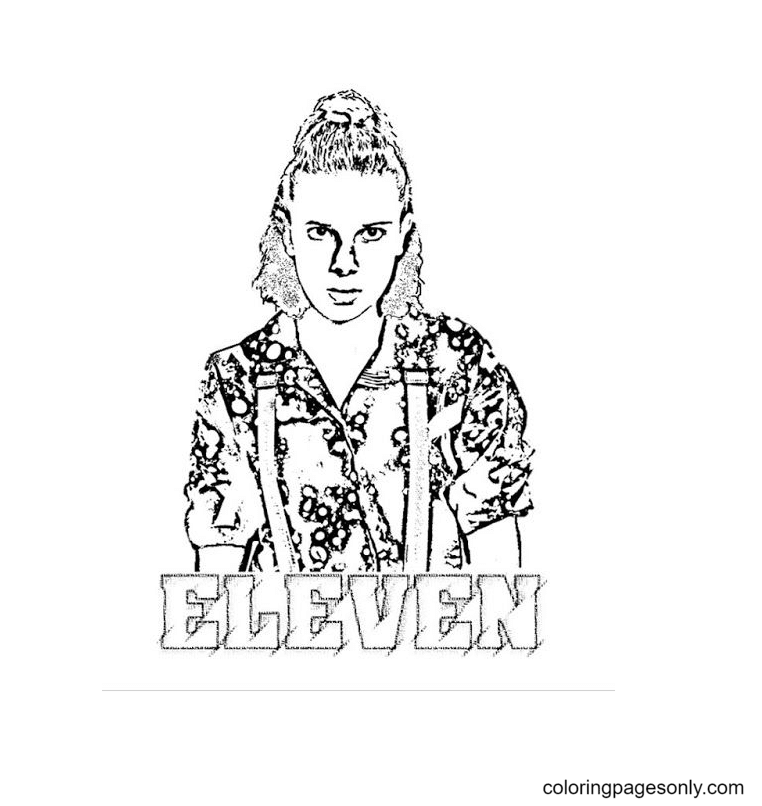 Stranger things coloring pages printable for free download