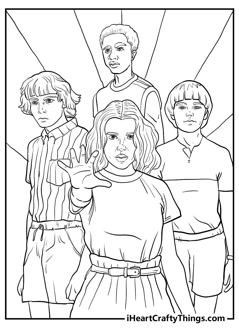 Printable stranger things coloring pages updated