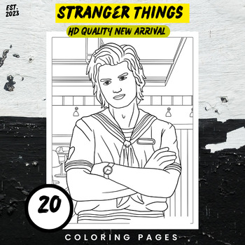 Stranger things coloring pages summer activities by english for kids abc