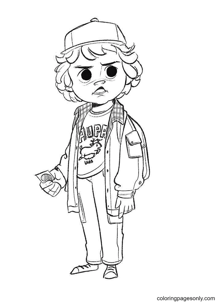 Stranger things coloring pages