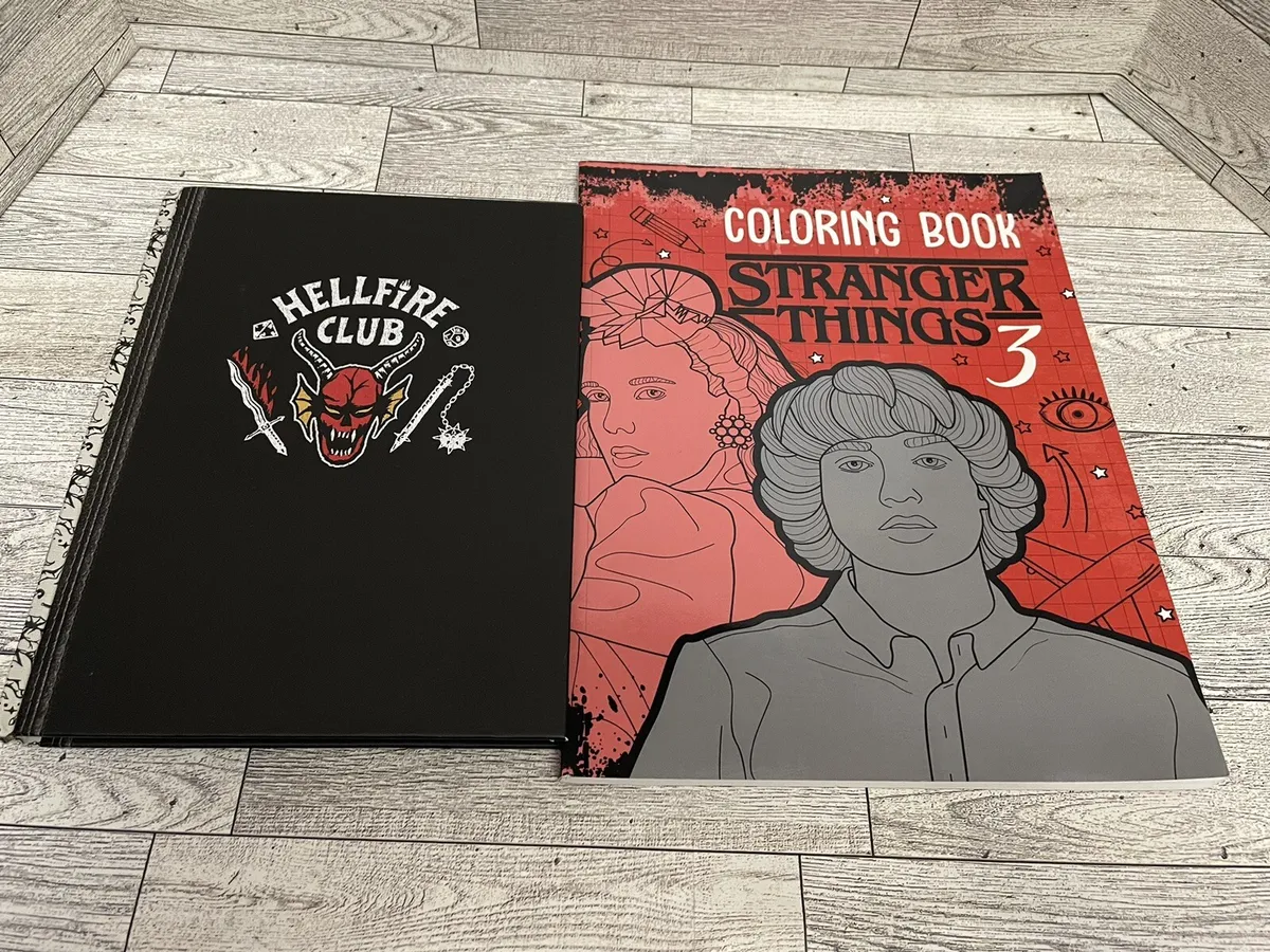 Stranger things journal and coloring book lot