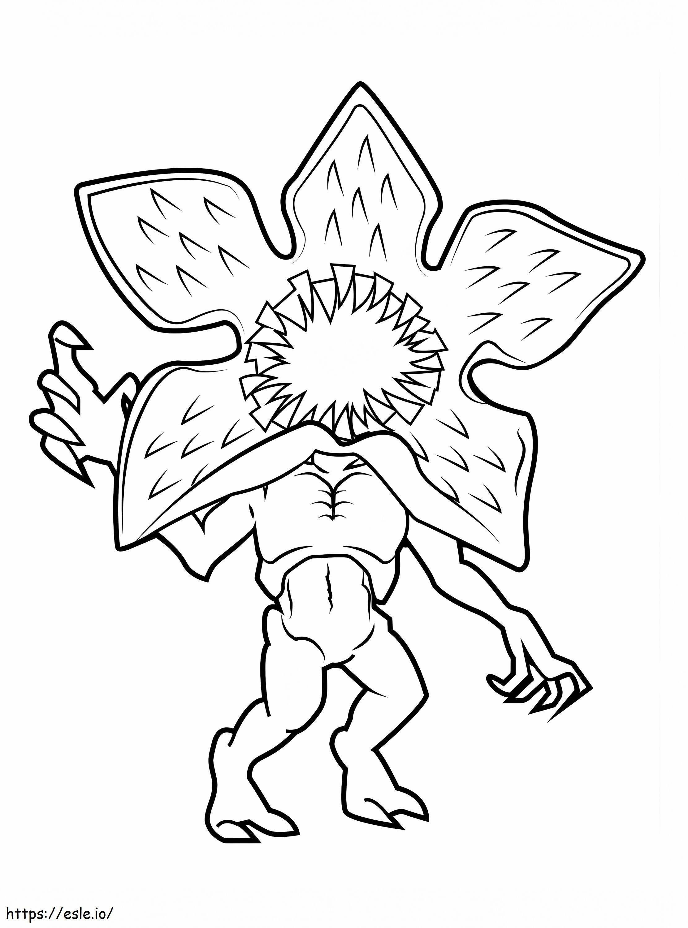 Demogorgon stranger things coloring page