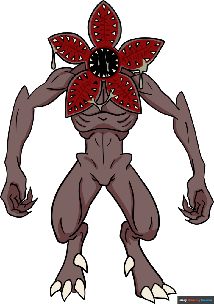 How to draw the demogorgon from stranger things