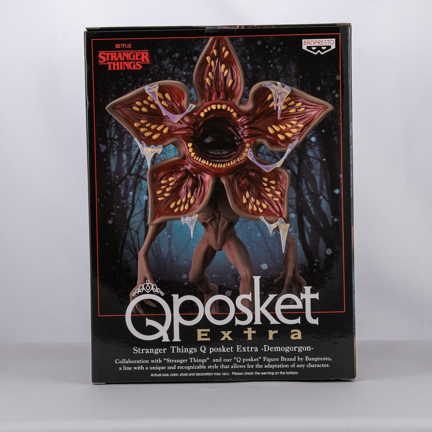 Banpresto stranger things demogorgon extra q posket netflix figure bandai