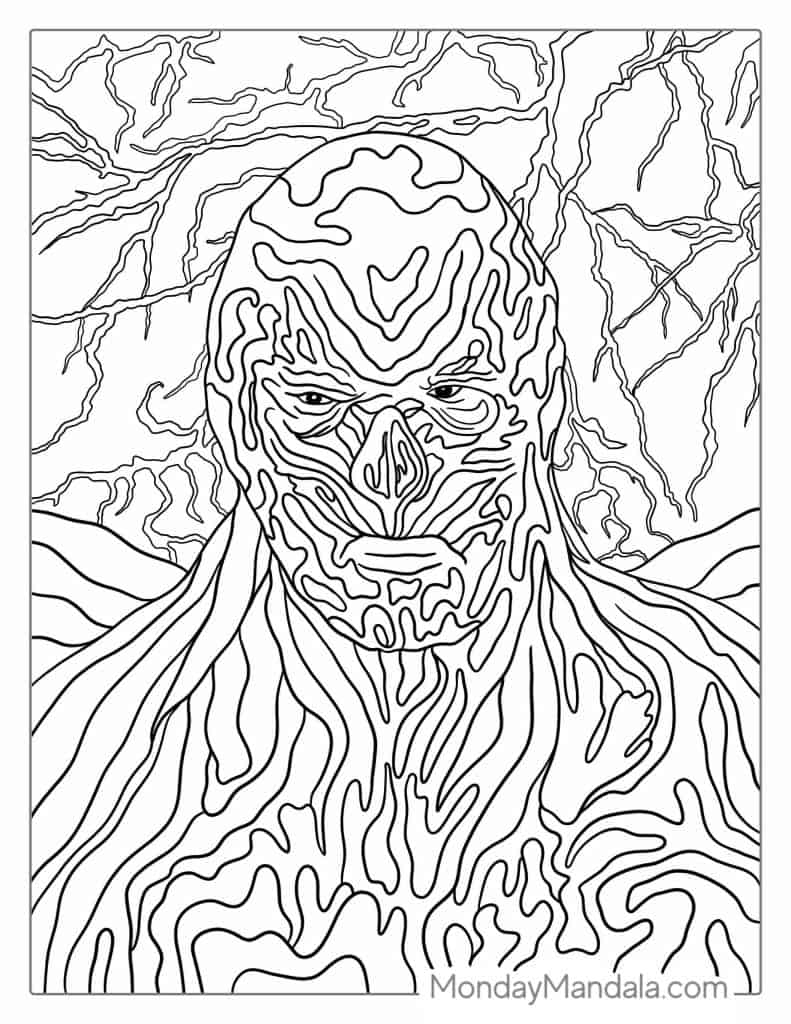 Stranger things coloring pages free pdf printables