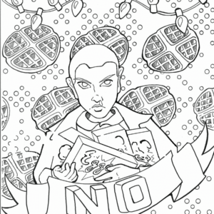 Stranger things coloring pages printable for free download