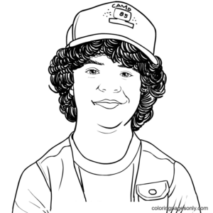 Stranger things coloring pages printable for free download